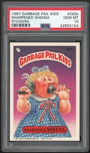 Topps Garbage Pail Kids 7th Series #269a Sharpened Sheena PSA 10 GEM MINT Os7 - Picture 1 of 2