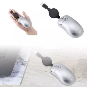 Type C Wired Mouse Mini Retractable Mouses Creative USB C Mouse - Picture 1 of 15