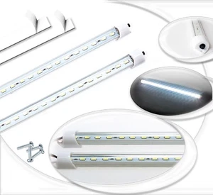 2x Striscia Luci a LED Interni 24 LED Barra Luminosa Universale 12V auto camper - Foto 1 di 4