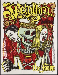 Metallica Godsmack Forum Inglewood Los Angeles CA 2004 Poster Michael Motorrad - Bild 1 von 2
