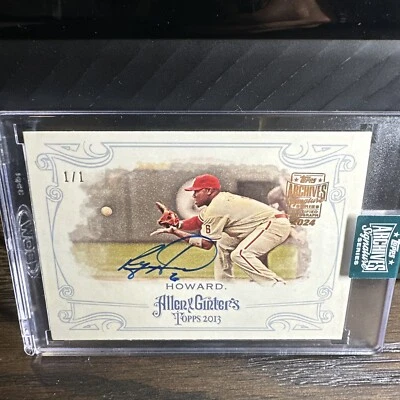 2023 Topps Archives Signature Series Ryan Howard  Auto 1/1 - Image 1 of 4