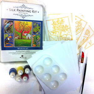 Silkcraft Silk Painting: Cardmaking kit - Wildlife pack- Makes 5 beautiful Cards