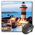 3dRose Harbour Town Leuchtturm auf Hilton Head Island in der Dämmerung Mousepad