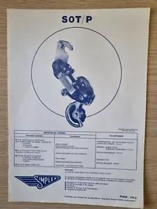 original technisches Dokument SCHALTWERK JUY SIMPLEX SOT/P 1977 - Bild 1 von 3