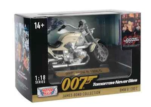 James Bond BMW R1200C - Tomorrow Never Dies - By Motormax 1/18 Scale DieCast - Picture 1 of 7