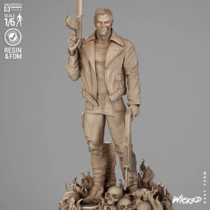 Terminator 3D Printed Figure, T-800 Endoskeleton Sci-Fi Collectible, Unpainted - Picture 1 of 24