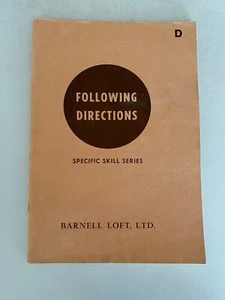 Vintage 1964 Following Directions D Specific Skill Series Workbook R. Boning - Picture 1 of 6