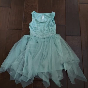 Cherokee Girl's Lace Blue Ballerina Dress - Size XS (4/5) - (Some Tiny Stains) - Picture 1 of 12