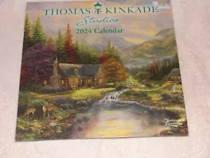 2024 Thomas Kinkade Studios Pintor de Luces País y Calendario Escénico - Imagen 1 de 11