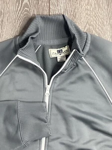 Club Room gray full zip sweater pocket men's fleece inside WARM white - Picture 1 of 5
