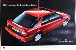 ROVER 216 'GTi' Motor Car ADVERT : Original Vintage 1991 Print Ad E16/23 - Picture 1 of 1