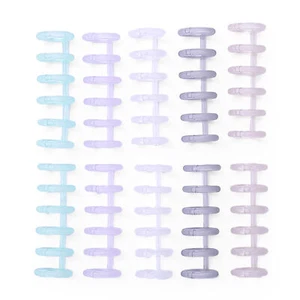 10PCS  Binding  Combs 6 Holes 12mm/0.5in Fr DIY Notebook Photo R6L9 - Picture 1 of 6