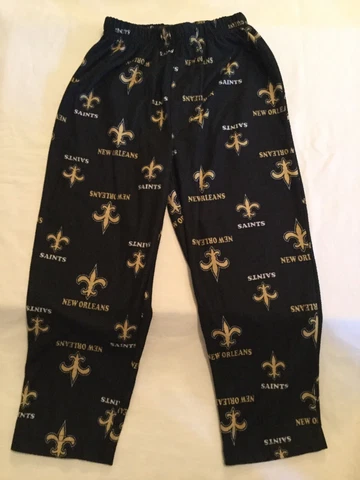 NFL New Orleans Saints football pajamas Size 4T black elastic waist new Cover