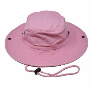 Summer Men Sun Bucket Hat 100% Cotton Fishing Camping Safari Boonie Military Cap