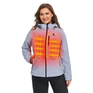 Chaqueta térmica ORORO para mujer con batería/capucha desmontable, chaqueta térmica - Imagen 1 de 13