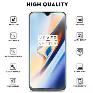 New Genuine LCD Tempered Glass Screen Guard Protector For OnePlus 6T Pack Of 2 - Picture 1 of 1
