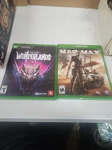Microsoft Xbox One Lot Mad Max CIB & Tiny Tina's Wonderland Tested  - Picture 1 of 4