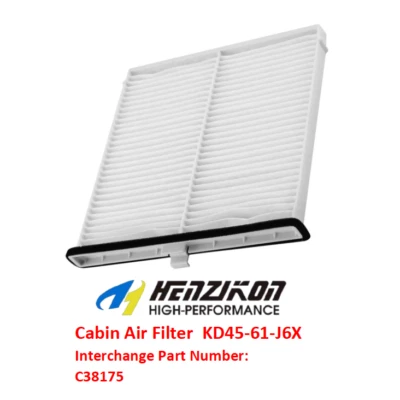 Nuevo filtro de aire de cabina KD45-61-J6X C38175 para Mazda 6 2014-2021 2,5 L especificaciones originales Foto 1 de 2
