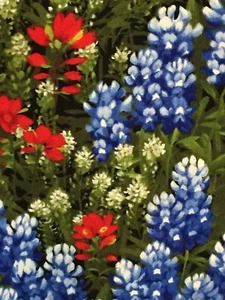 MODA Wildflower Basic Texas Bluebonnets 100% cotton fabric by the YARD 32362 11 - Picture 1 of 6