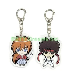 Set of 2 Rurouni Kenshin Acrylic Keychain Sanosuke Sagara v2 - Picture 1 of 2