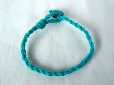 Tobillera Macramé Cáñamo Trenzado Unisex 11" Ecológico Vendedor EE. UU. Nuevo Foto 1 de 4