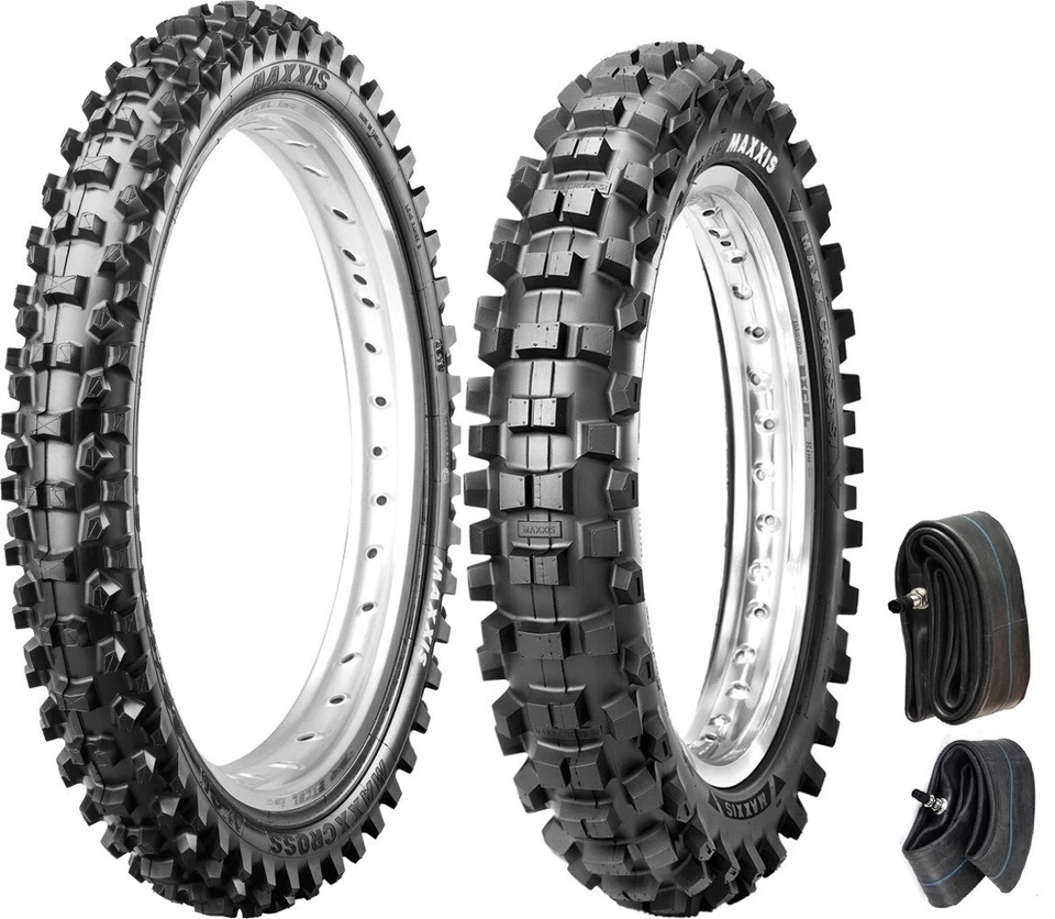 MAXXIS MAXXCROSS 80/100-21 & 100/90-19 Mid-Soft Tire Set KAWASAKI KX125 250 450 - Image 1 of 4