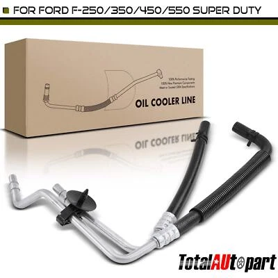 Línea de enfriador de fluido de aceite de transmisión automática para Ford F-250 F-350 08-10 F450 F550 Super Duty Foto 1 de 4