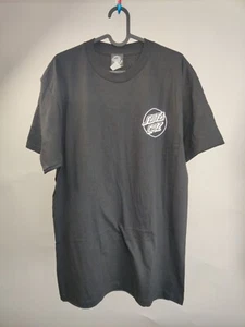 Camisa Santa Cruz Skateboard Hombre SS Negra Informal 100% Algodón Talla L - Imagen 1 de 9