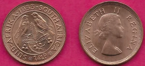 SÜDAFRIKA 1/4 CENT 1953 UNC SUID AFRIKA-SÜDAFRIKA, (FARTHING) HAFERZWEIG & BE - Bild 1 von 1