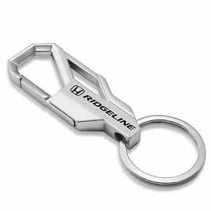 Honda Ridgeline Silver Snap Hook Metal Key Chain Keychain Key-ring, Made in USA - Foto 1 di 5