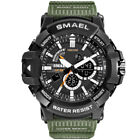 Smael Brand Mens Military Sport Watches Dual Time Digital Led Wristwatch