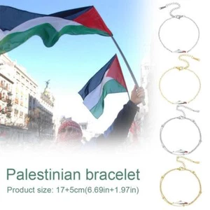 Gaza Free Palestinian Bracelets Palestine Flag Wristbands Adjustable 2025 S8Y2 - Picture 1 of 15
