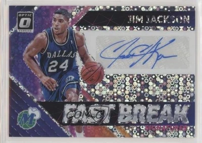2018-19 Panini Donruss Optic Fast Break Signatures Jim Jackson #FB-JJK Auto - Image 1 of 2