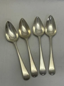 VINTAGE LEPPINGTON SILVER PLATE A1 ENGLAND 4 GRAPEFRUIT SPOONS EPNS - Picture 1 of 8