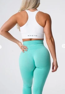 Leggings senza cuciture NVGTN Contour verde menta taglia M compressione vita alta - Foto 1 di 12