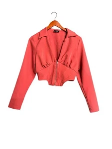 Camicia latte e miele donna M cropped salmone ufficio sirena blazer legalmente biondo - Foto 1 di 7