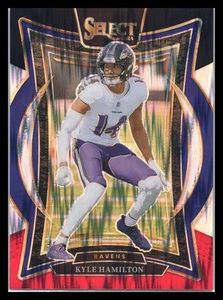 2024 Select Football #78 Kyle Hamilton Red Black Shock Baltimore Ravens - Picture 1 of 2