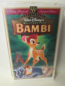 Vtg. Walt Disney's Bambi 55th Anniversary LE Masterpiece Collection VHS Tape - Picture 1 of 10