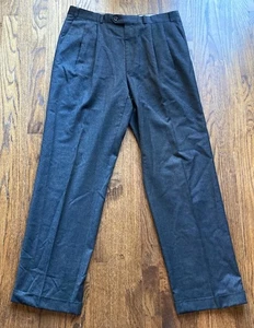 Polo University Ralph Lauren Hose Herren 35x32 Wolle Kaschmir Hahnentritt grau - Bild 1 von 11