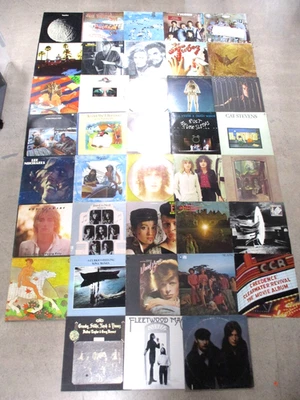 Lot (38)1970s 12"/33rpm Vinyl Records CCR,Fleetwood,Elton,Eagles,Bowie,CSN&Y - Image 1 of 4