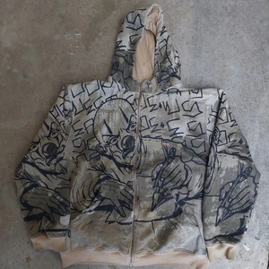 Joker Brand Vintage Y2K Sudadera con Capucha Adulto Grande Cremallera Ropa de Calle Chaqueta con Capucha - Imagen 1 de 12