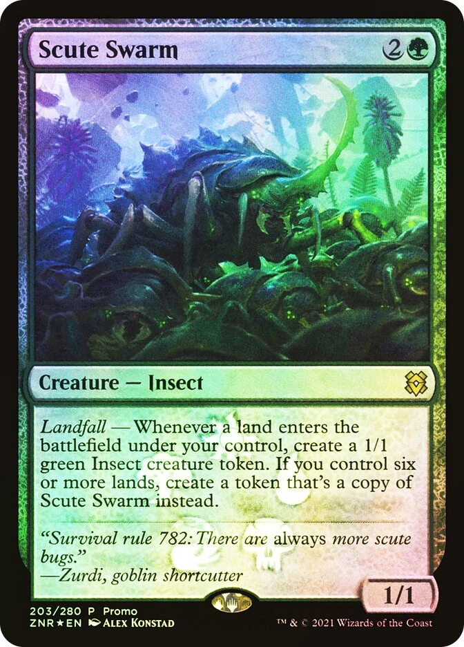 MTG FOIL Scute Swarm (Resale) - Promo #203 - Image 1 of 1