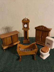 5 Stück Vintage Puppenstubenmöbel TOP! - Bild 1 von 16