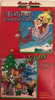HOW THE FLINTSTONES SAVED CHRISTMAS/ A JETSON CHRISTMAS CAROL(VHS)RARE-SHIPS N24 - Image 1 of 4