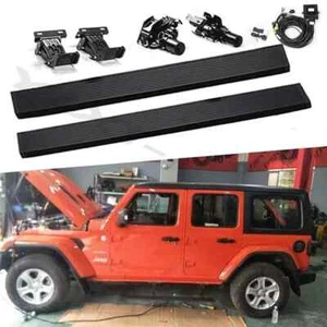 Fits Jeep Wrangler JL 4D 2018-2024 Deployable Electric Running Board Side Step - Bild 1 von 8