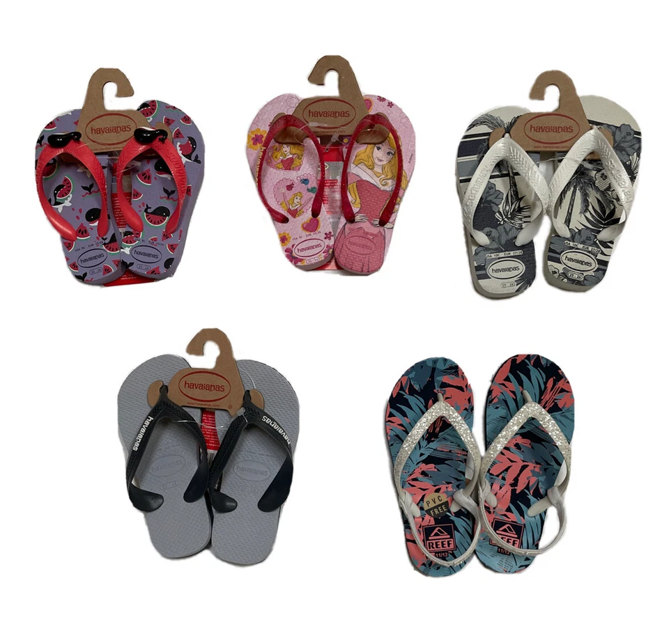 Chanclas Havaianas Brasil niño o niña niño/niños nuevas con etiquetas; talla US 9, 10, 11/12, 2 Foto 1 de 1