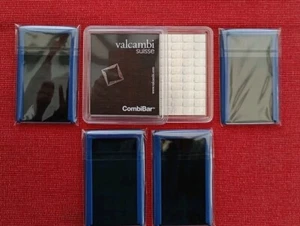 Sealed Valcambi 100 x 1gram Fine Silver Combi Bar Plus 5x 24 Slot Element Cards - Picture 1 of 12