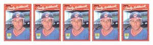 (5) 1990 Donruss Learning Series #42 Candy Maldonado Baseball Card Lot Indians