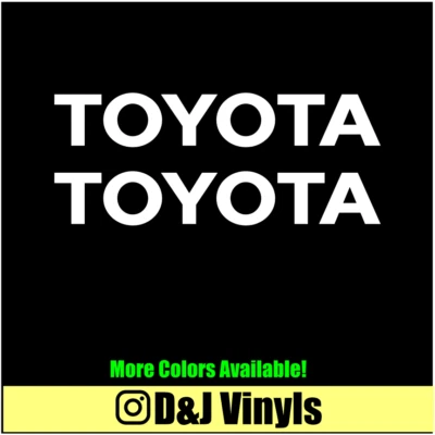 2x TOYOTA Vinyl Decal Sticker 9" — 第 1/4 张图片