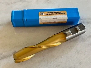 NIAGARA CUTTER 7/8" x 3-1/2" x 5-3/4" SE 2FL LONG LENGTH HSS TIN END MILL #23280 - Picture 1 of 1